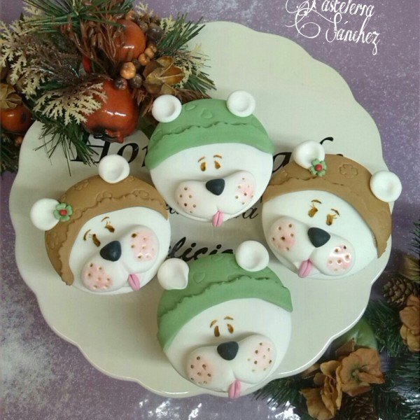 Cupcakes Perritos Invierno